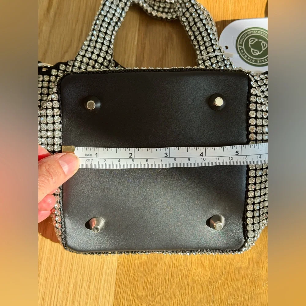 Melie Bianco Thea small Crystal small top‎ handle bag